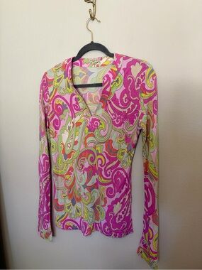 Etro Long Sleeve Paisley Top